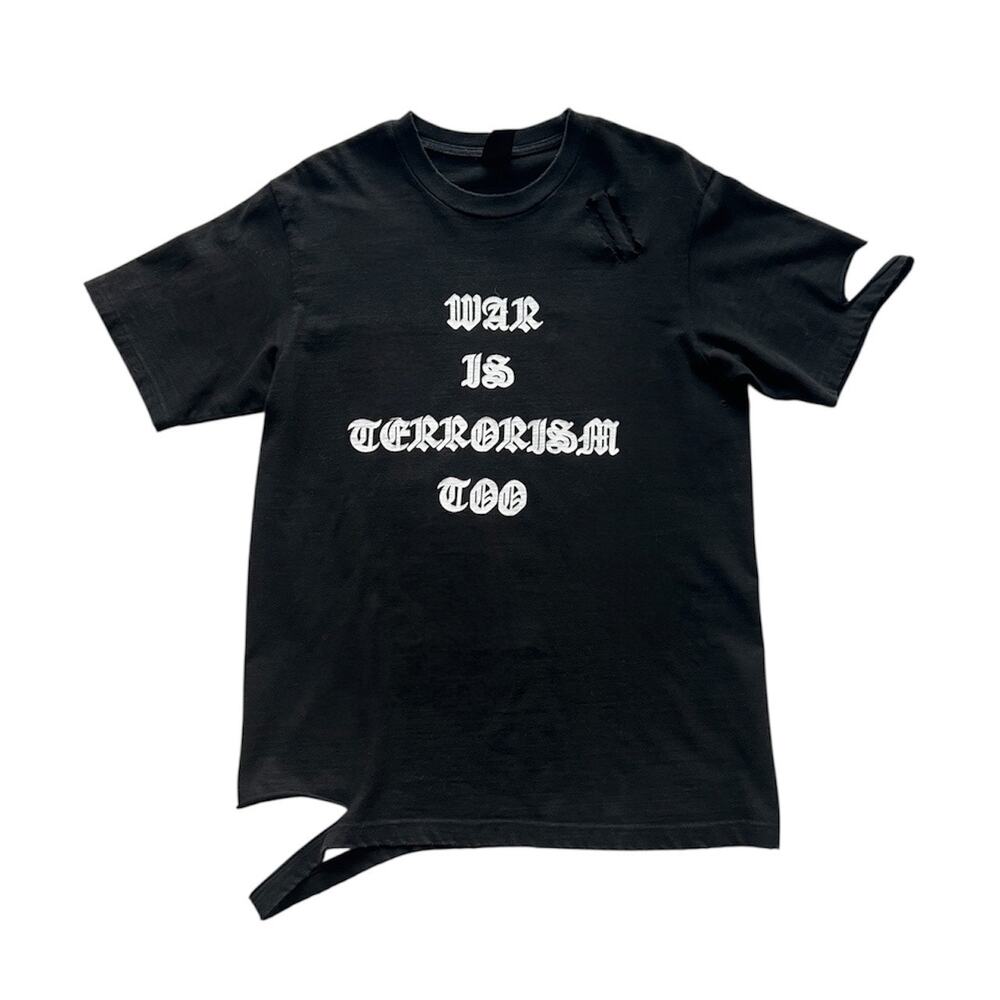Number Nine “War Is Terrorism Too” Tee - AW04 Give Peace A Chance